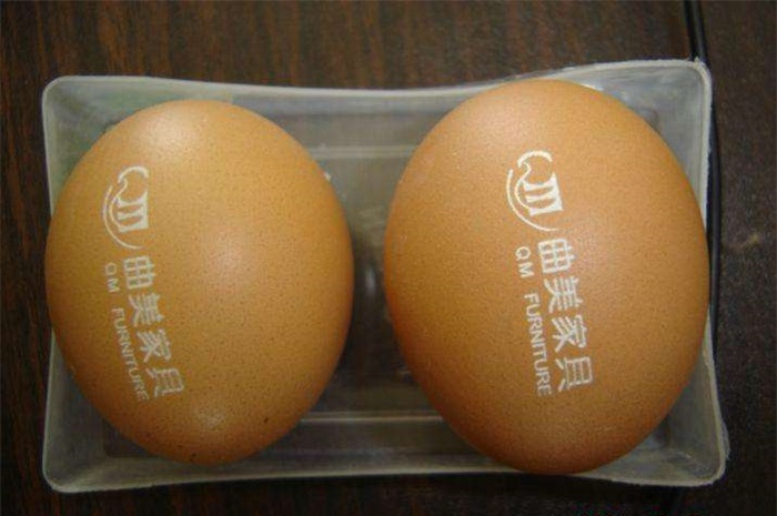 鸡蛋表面激光打标案例